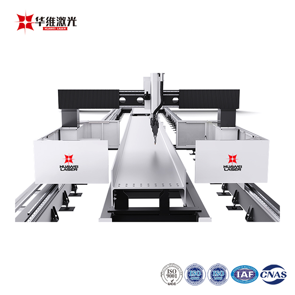Metal Çelik İşleme için 3D CNC H-profil Lazer Kesim Makinesi 12000W